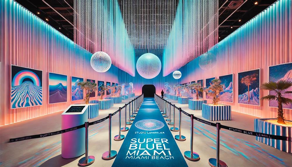 Superblue Miami Lightfall Art Basel gallery